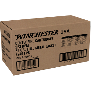 Winchester Ammo W2231000 USA  223Rem 55gr Full Metal Jacket 1000rds *Sold by Case