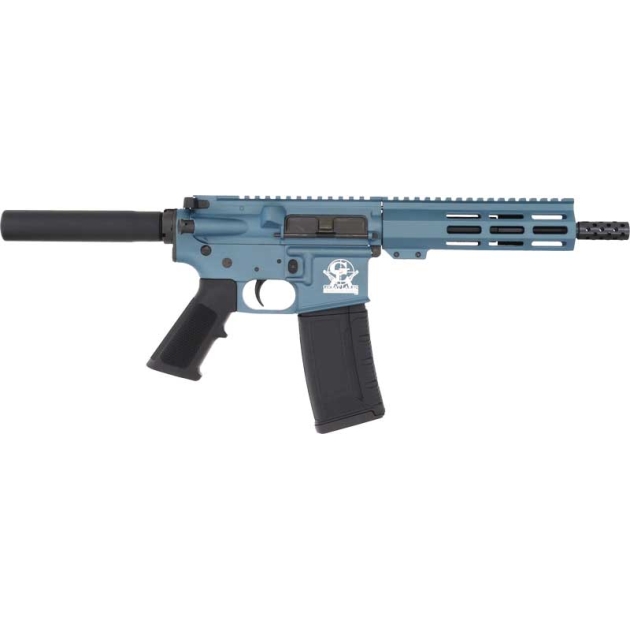 GLFA AR15 PISTOL 223 WYLDE - 7.5" NITRIDE BARREL BLUE