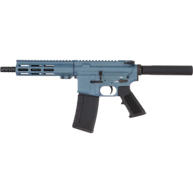 GLFA AR15 PISTOL 223 WYLDE - 7.5" STAINLESS BBL BLUE