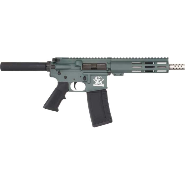 GLFA AR15 PISTOL 223 WYLDE - 7.5" SS. BBL. CHARCOAL GREEN