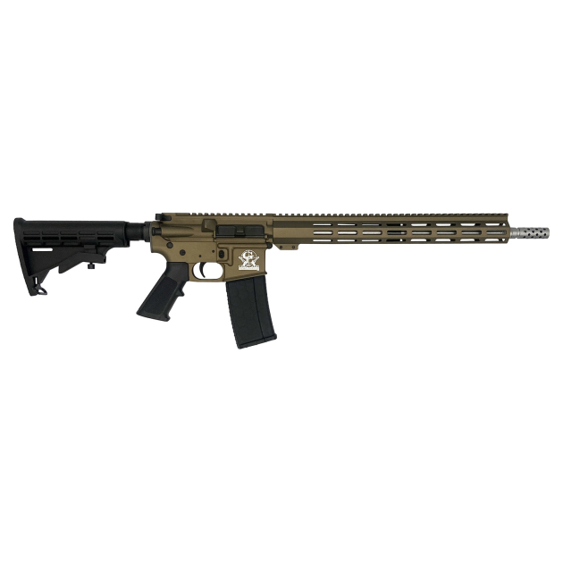 Great Lakes Firearms GL15223SSBRZ AR-15 223 Wylde 30+1 16" Stainless Barrel, Bronze Cerakote Receiver, Full Picatinny Rail, Black Collapsible Stock, Polymer Grip