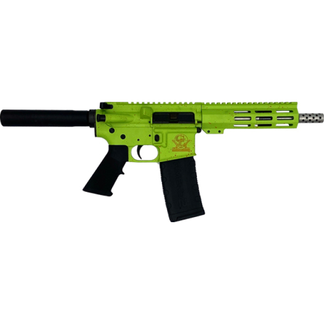 GLFA AR15 PISTOL 223 WYLDE - 7.5" S/S BBL ZOMBIE SPLATTER