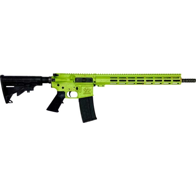 GLFA AR15 SPLATTER 223 WYLDE - 16" NIT BBL ZOMBIE GREEN