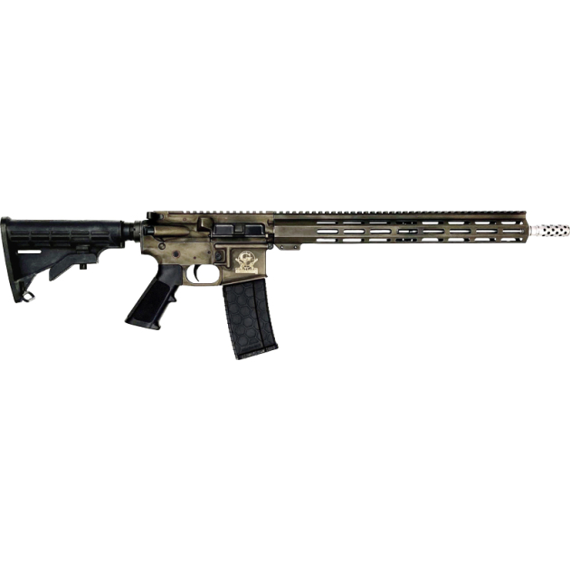 GLFA AR15 BATTLEWORN 223 WYLDE - 16" S/S BBL BRONZE