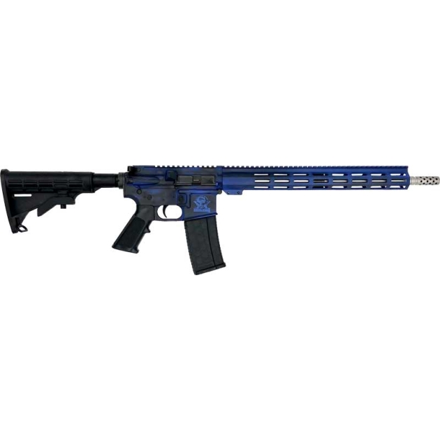 GLFA AR15 BATTLEWORN 223 WYLDE - 16" S/S BBL ROYAL BLUE