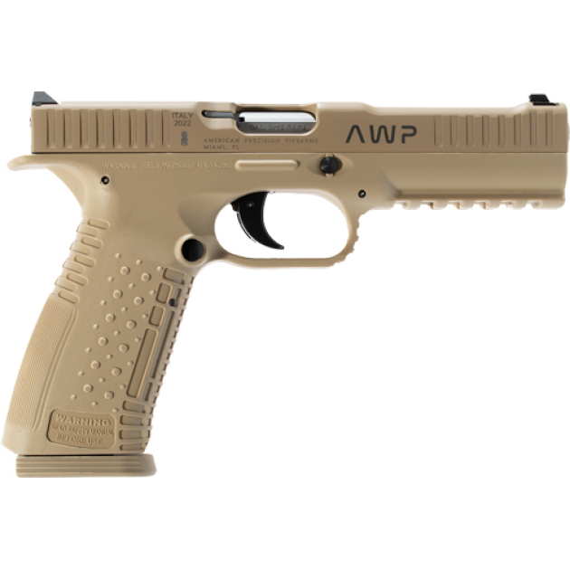 APF STRIKE ONE 9MM 5" BBL - 3-DOT SIGHT 2 17RD MAGS TAN