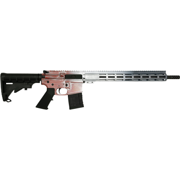 GLFA AR15 BATTLEWORN 223 WYLDE - 16" NIT BBL FREEDOM RWB