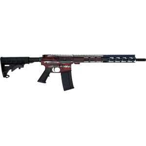 GLFA AR15 BATTLEWORN 223 WYLDE - 16" NIT BBL AMERICAN FLAG