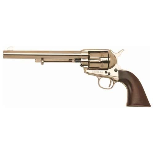 CIMARRON CAVALRY SCOUT 45LC - FS 7.5" POLISHED NICKEL/WALNUT