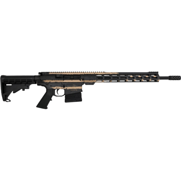 GLFA AR10 RIFLE 308 WIN 18" - NITRIDE BBL DESERT FLAG 10-RDS