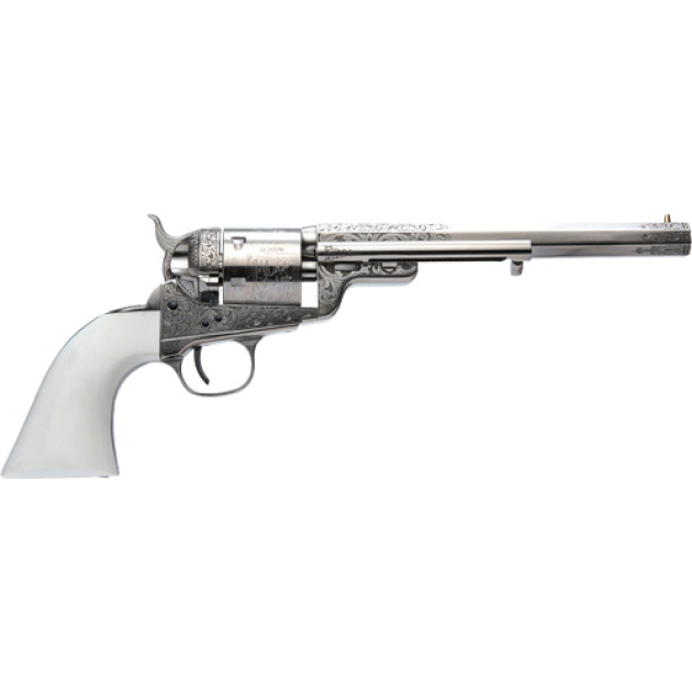 CIMARRON 1851RM WB HICKOK - 38SPL 7.5" FS NICKEL ENGRAVED