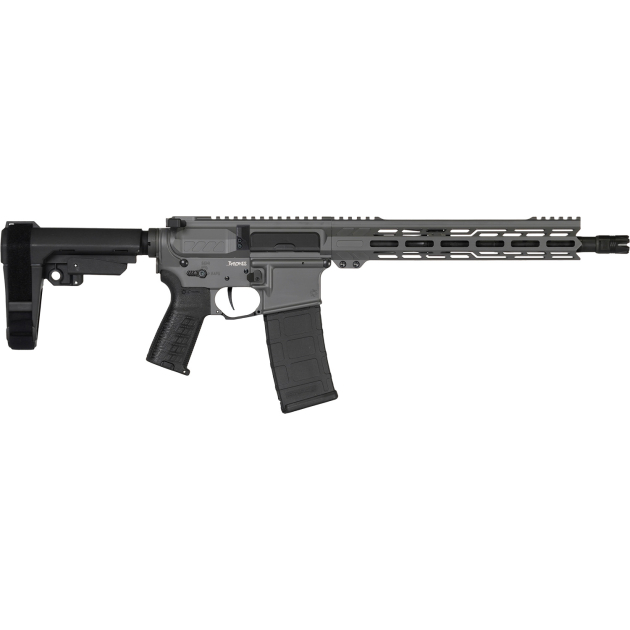 CMMG 30AB20FTNG Banshee MK4 300 Blackout 30+1 12.50" Black Nitride Medium Taper Threaded Barrel, EML 7" M-LOK Handguards, Tungsten Cerakote Aluminum Picatinny Rail Receiver, CMMG Zeroed Grips