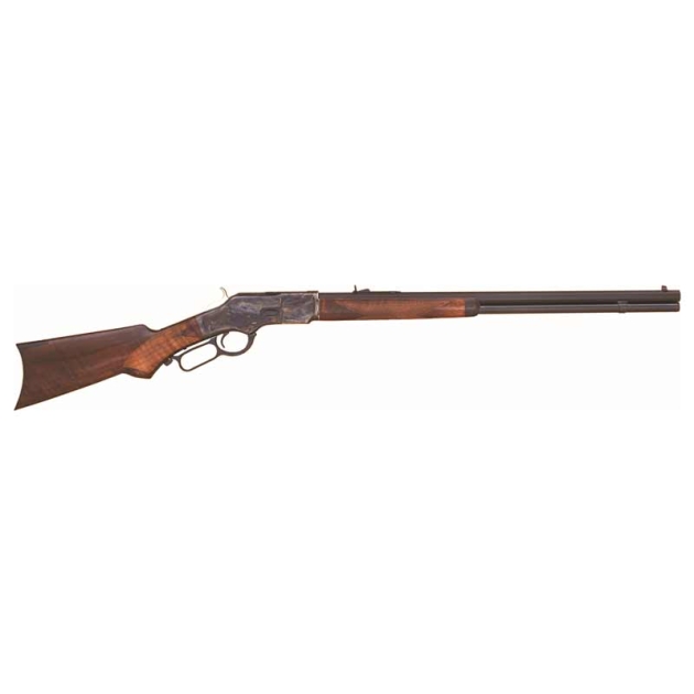 CIMARRON 1873 DELUXE 44/40 WIN - 24" OCTAGON CC/BLUED PG WALNUT