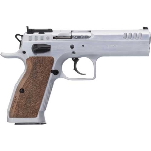 TANFOGLIO STOCK II 9MM 4.45" - 17RND CHROME/CHROME BULL BBL - Image 2