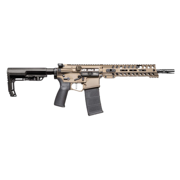 Patriot Ordnance Factory 01441 Renegade+ SBR Direct Impingement 300 Blackout 10.50" Rail Burnt Bronze Cerakote