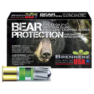 Brenneke SL122BP Bear Protection 12Gauge 2.75" 1 1/4oz Slug Shot 5 Per Box/50 Case