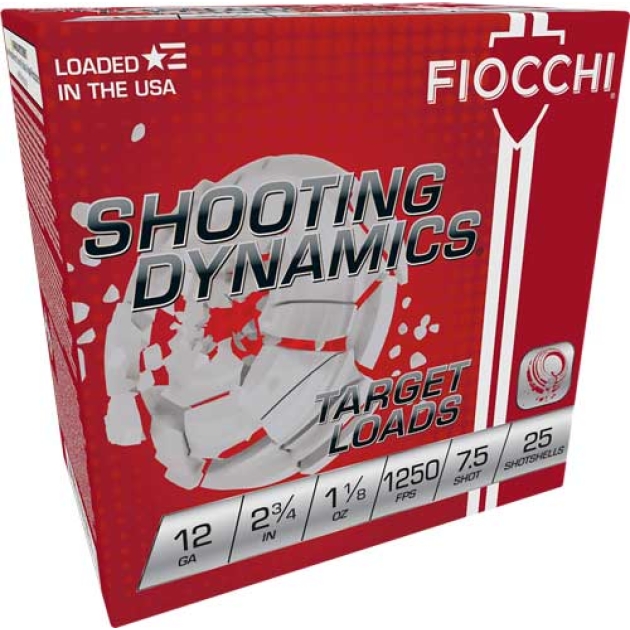 FIOCCHI 12GA 2.75" 1-1/8OZ - #7.5 1250FPS 250RD CASE LOT