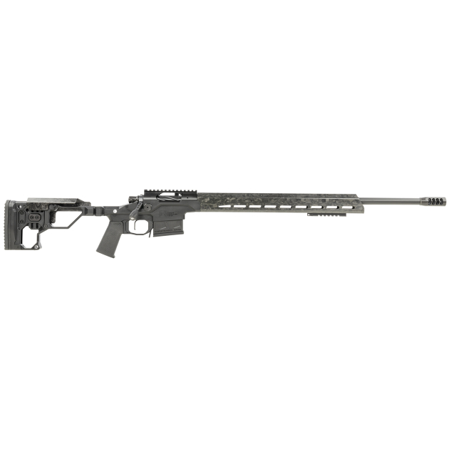 Christensen Arms 8010300501 Modern Precision 338 Lapua Mag 27" Threaded Carbon Fiber Barrel 5+1, Black Nitride Finish, Tungsten Anodized Folding Stock, Polymer Grip