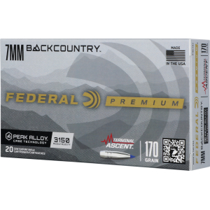 FEDERAL 7MM BC 170GR TERMINAL - ASCENT 20RD 10BX/CS