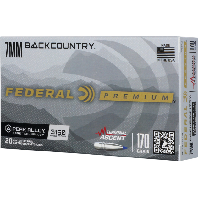 FEDERAL 7MM BC 170GR TERMINAL - ASCENT 20RD 10BX/CS
