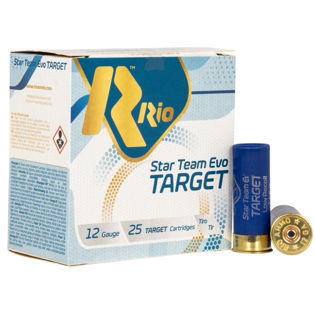 Rio Ammunition STT32LR8 Team Target 12Gauge 2.75" 1 1/8oz 8Shot 25 Per Box/10 Case