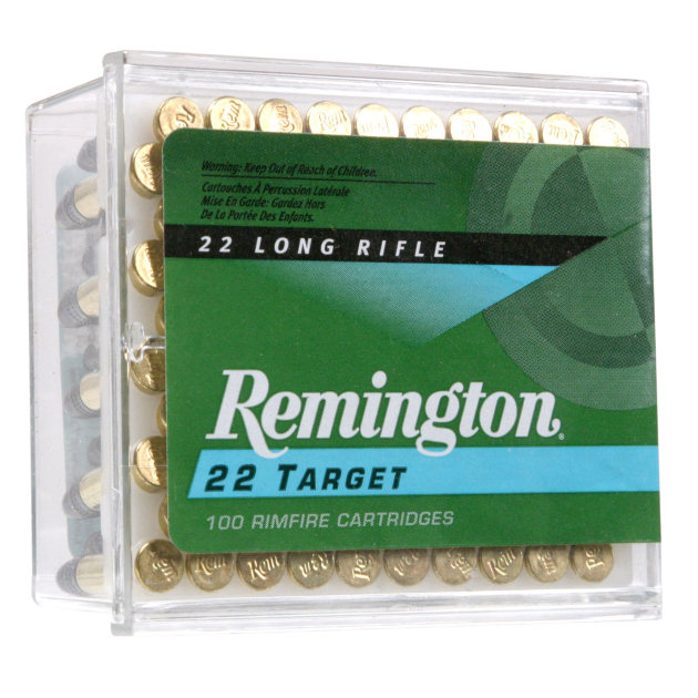 Remington Ammunition 21284 22 Target  22LR 40gr Round Nose 100 Per Box/50 Case