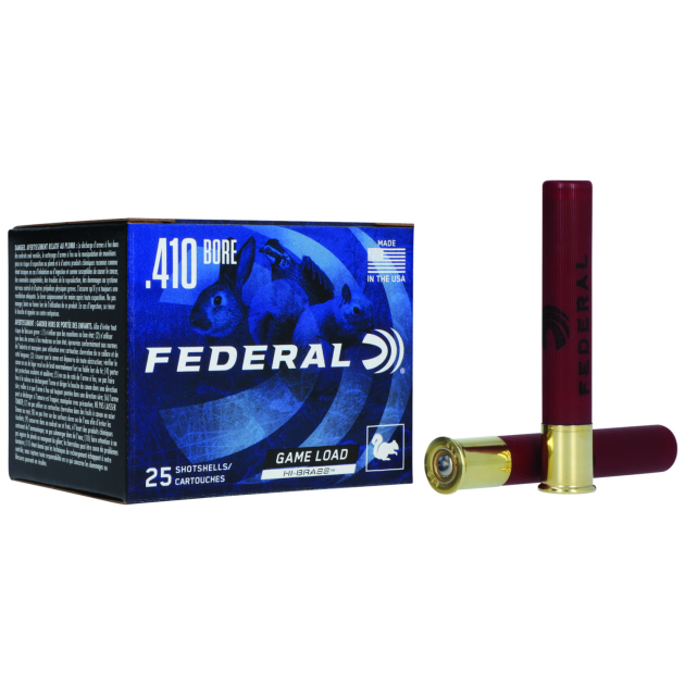Federal H4135 Game-Shok High Brass 410Gauge 3" 11/16oz 5Shot 25 Per Box/10 Case