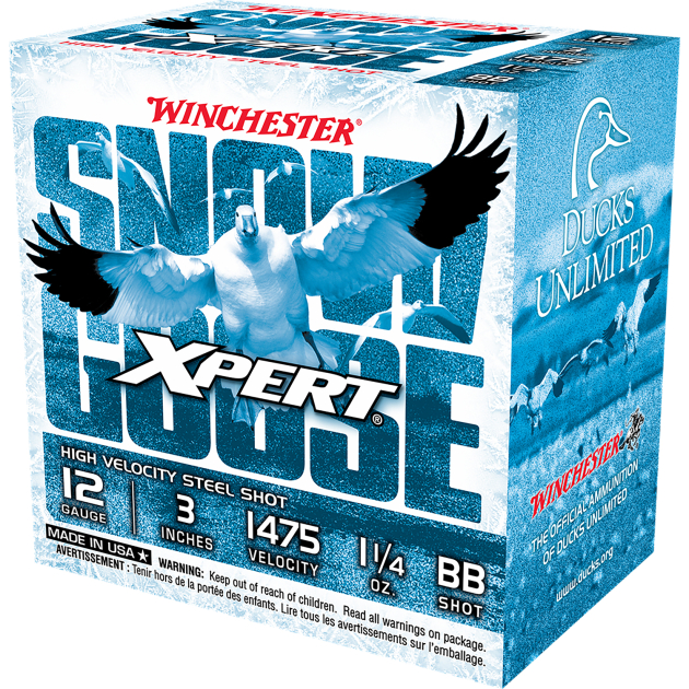 Winchester Ammo WXS123BB Xpert Snow Goose High Velocity 12Gauge 3" 1 1/4oz BBShot 25 Per Box/10 Case