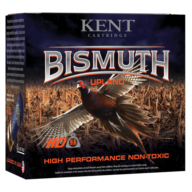 Kent Cartridge B12U365 Bismuth Upland 12 Gauge 2.75" 1 1/4 oz Bismuth 5 Shot 25 Per Box/10 Case