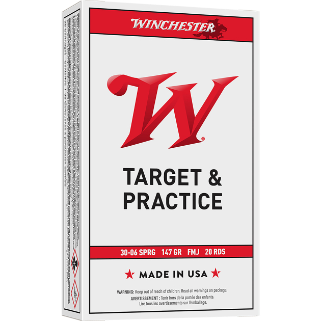 Winchester Ammo USA3006 USA 30-06Springfield 147gr Full Metal Jacket 20 Per Box/10 Case