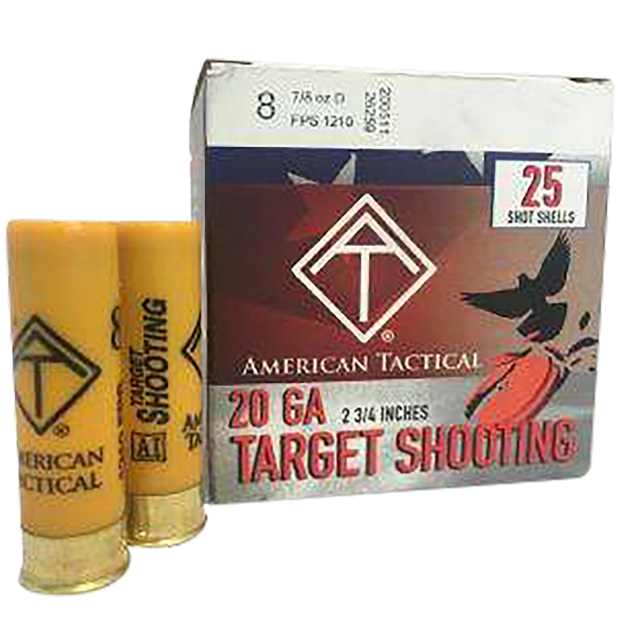 ATI Target Load 20Gauge 2.75" 7/8oz 8Shot 25 Per Box/10 Case