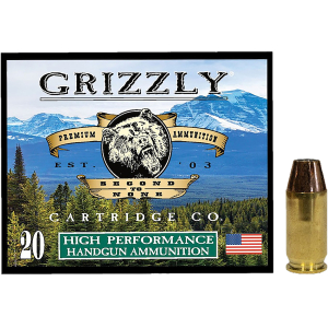 Grizzly Ammo GC45A+P8 45ACP+P 230gr Jacketed Hollow Point 20 Per Box/10 Case