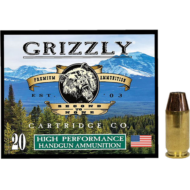 Grizzly Ammo GC45A2   45ACP 230gr Jacketed Hollow Point 20 Per Box/10 Case