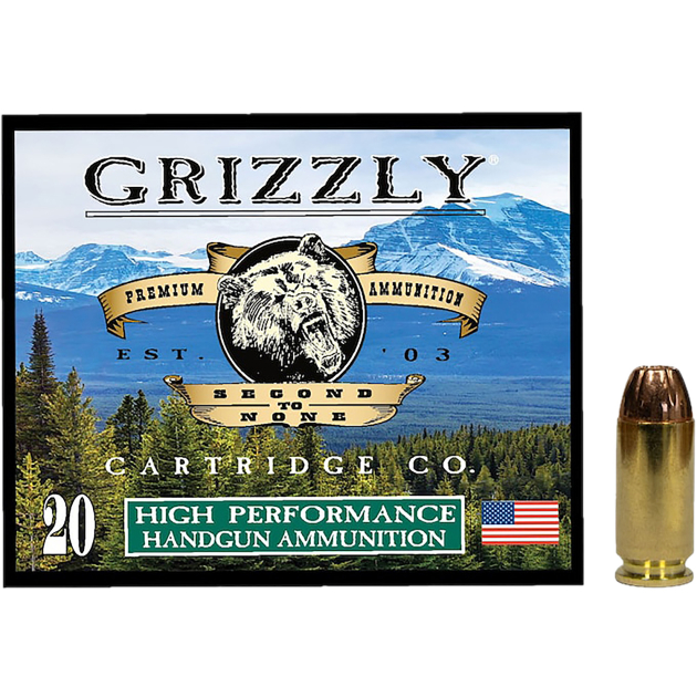 Grizzly Ammo GC4SW1   40S&W 200gr Jacketed Hollow Point 20 Per Box/10 Case