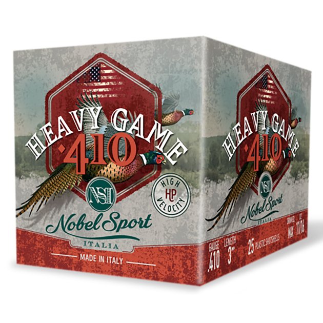 Nobel/Eurosports LLC ANS4136 Heavy Game 410 Gauge 3" 11/16oz 6 Shot 25 Per Box/10 Case