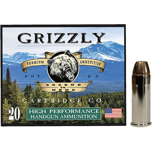 Grizzly Ammo GC44SP5   44Special 240gr Jacketed Hollow Point 20 Per Box/10 Case