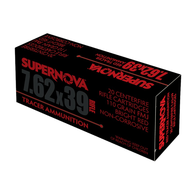 Piney Mountain Ammunition PMSN762R Red Tracer  7.62mm 110gr Full Metal Jacket 20 Per Box/10 Case