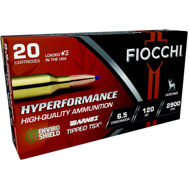Fiocchi 65CMTTSX Hyperformance 6.5Creedmoor 120gr Barnes Tipped TSX 20 Per Box/10 Case