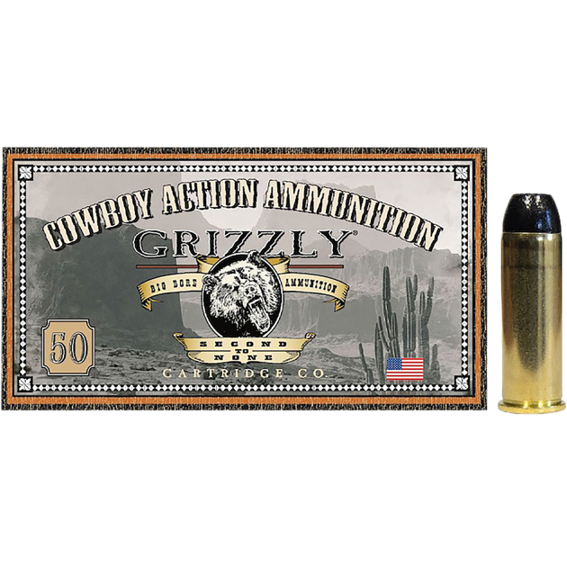 Grizzly Ammo GC44M2   44Mag 200gr Round Nose Flat Point 50 Per Box/10 Case