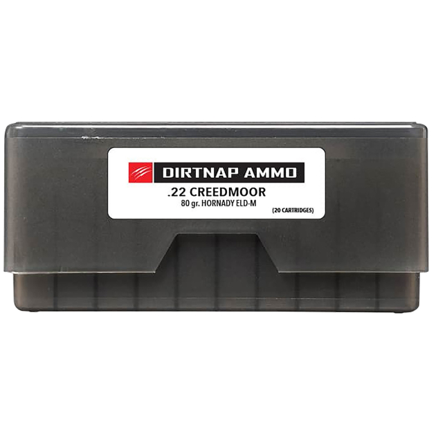 Fierce Firearms DNP22CM80GRELDM Dirtnap  22Creedmoor 80gr Extremely Low Drag-Match 20 Per Box/10 Case