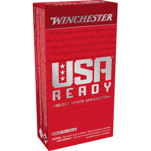 Winchester Ammo RED10 USA Ready 10mmAuto 180gr Full Metal Jacket Flat Nose 50 Per Box/10 Case