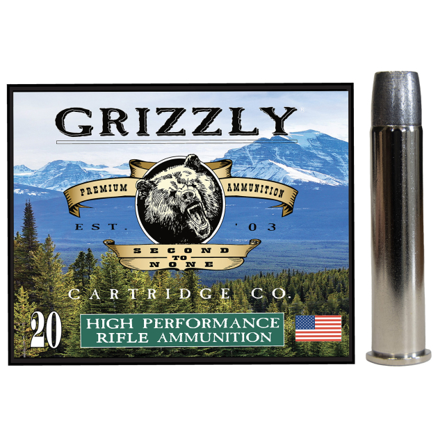 Grizzly Ammo GC45/70+P4   45-70Gov+P 405gr Bonded Flat Point 20 Per Box/10 Case