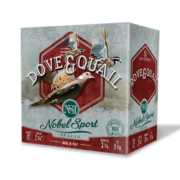 Nobel/Eurosports LLC ANSF126 Dove & Quail 12Gauge 2.75" 1 1/8oz 6Shot 250rds/Box