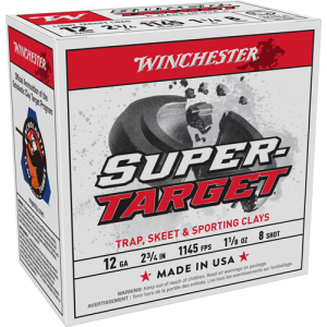 WINCHESTER TARGET 12GA 2.75" - 1-1/8OZ #8 1145FPS 250RD CASE