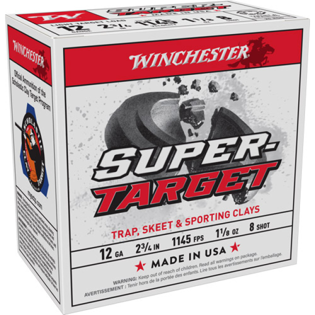 WINCHESTER TARGET 12GA 2.75" - 1-1/8OZ #8 1145FPS 250RD CASE