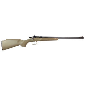 Crickett KSA235 My First Rifle 22 S/L/LR Single Shot 16.10" Blued Barrel & Receiver, Desert Tan Synthetic Fixed Stock