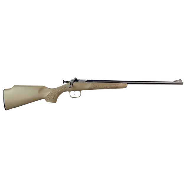 Crickett KSA235 My First Rifle 22 S/L/LR Single Shot 16.10" Blued Barrel & Receiver, Desert Tan Synthetic Fixed Stock