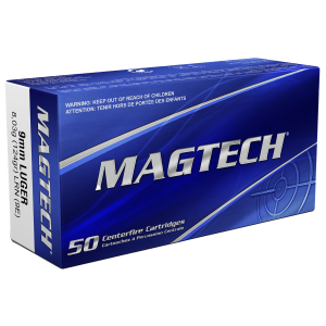Magtech 9E Range/Training 9mm Luger 124gr Lead Round Nose 50 Per Box/20 Case