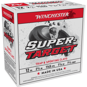 WINCHESTER SPR TRGT 12GA 1-1/8 7.5 SHOT 25RD BX 250RD CASE