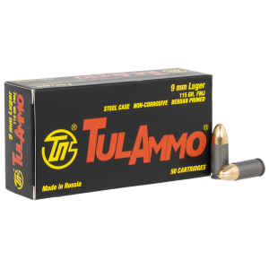 TULAMMO 9MM 115GR FMJ 50RD BOX